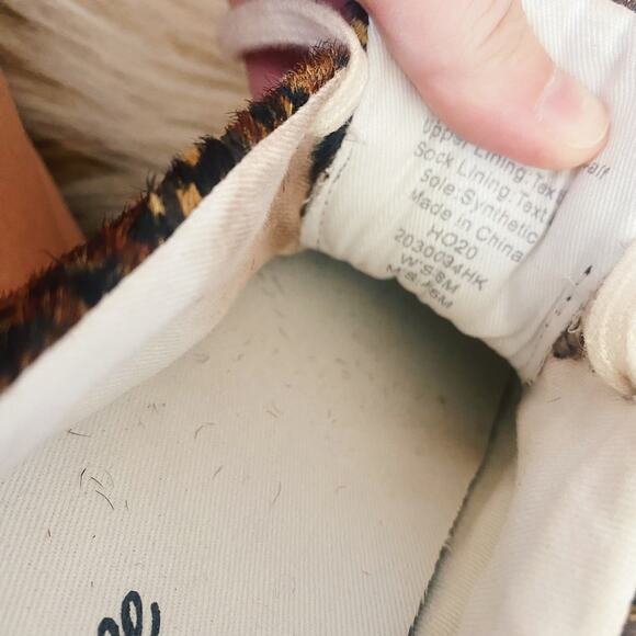 Madewell Sidewalk Low-Top Sneakers in Painted Leopard Colorblock Calf Hair - Picture 8 of 8